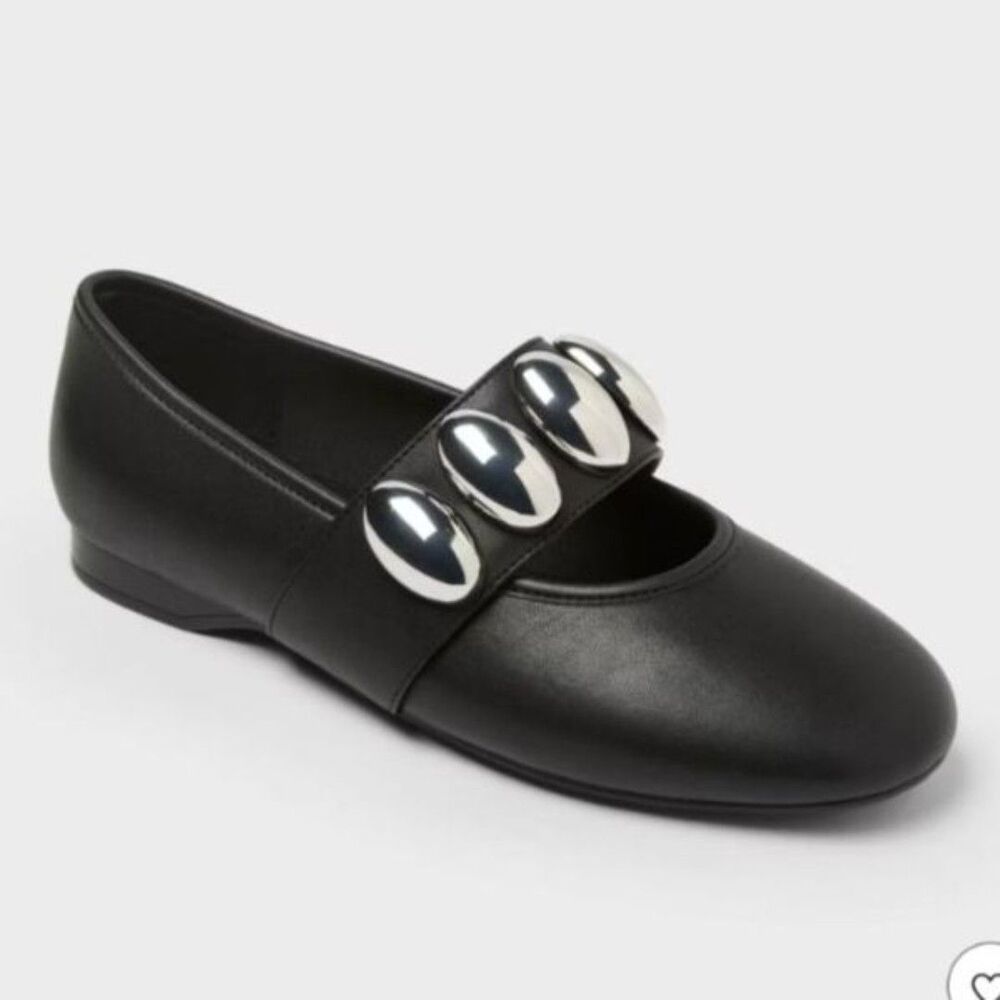 Women's Genevieve Mary Jane Flats -A New Day- Black Size 7